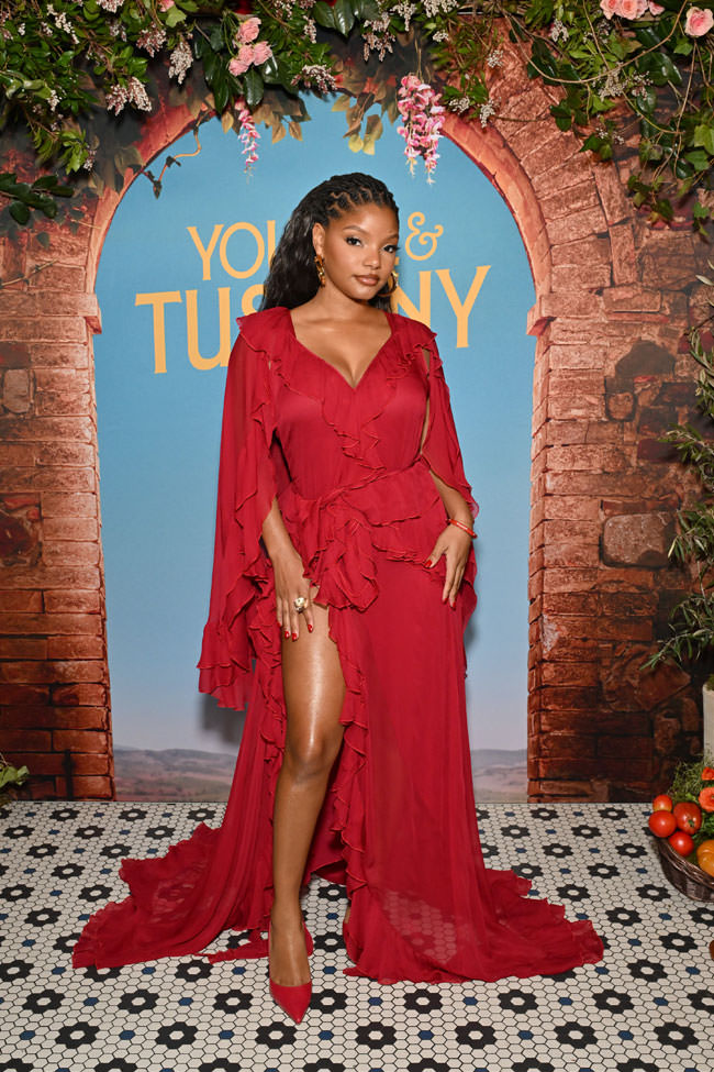 Halle Bailey and Regé-Jean Page at the YOU, ME & TUSCANY New York Special Event
