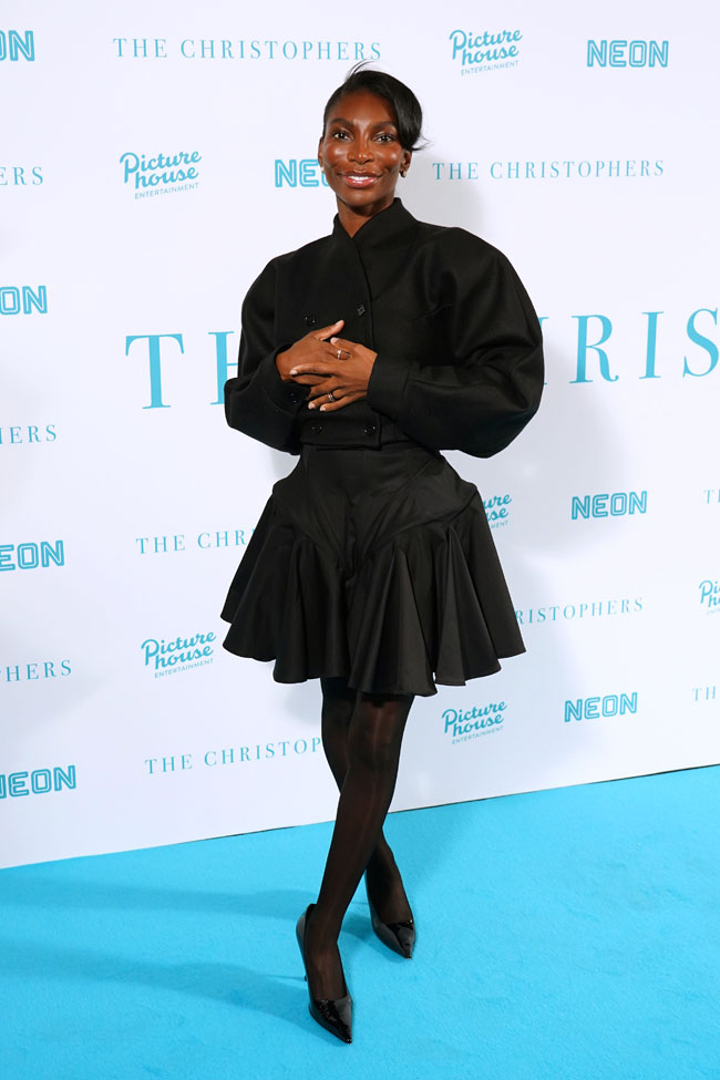 Ian McKellen and Michaela Coel at THE CHRISTOPHERS London Premiere