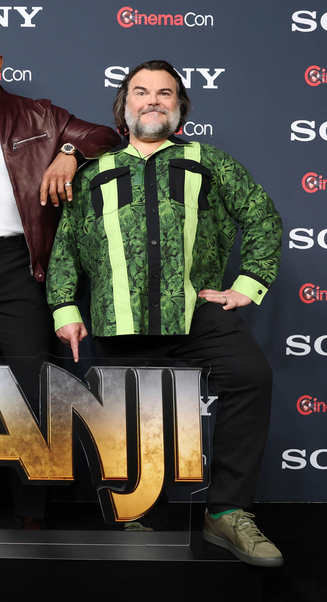 CinemaCon 2026: Kevin Hart, Dwayne Johnson and Jack Black at the JUMANJI: OPEN WORLD Photo Call
