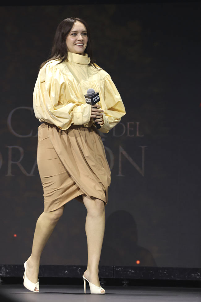 HOUSE OF THE DRAGON Stars Matt Smith, Olivia Cooke and Fabien Frankel at CCXP Mexico