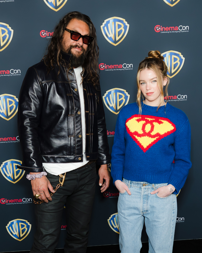 CinemaCon 2026: Milly Alcock and Jason Momoa at the SUPERGIRL Presentation - Tom + Lorenzo