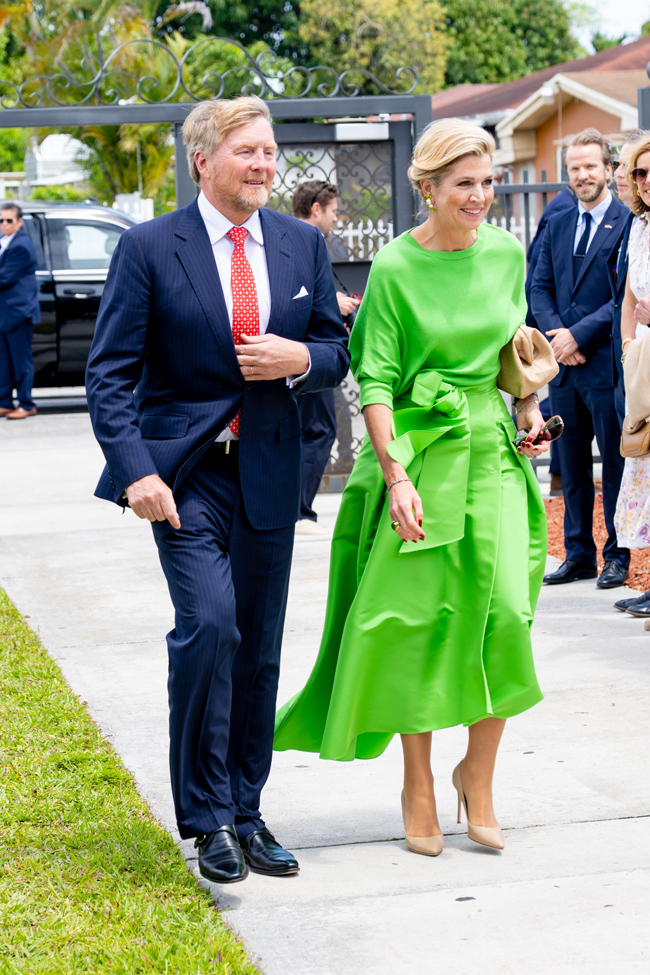 Queen Máxima of the Netherlands Visits Miami in Natan
