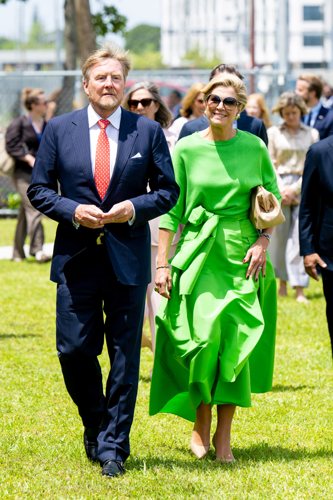 Queen Máxima of the Netherlands Visits Miami in Natan