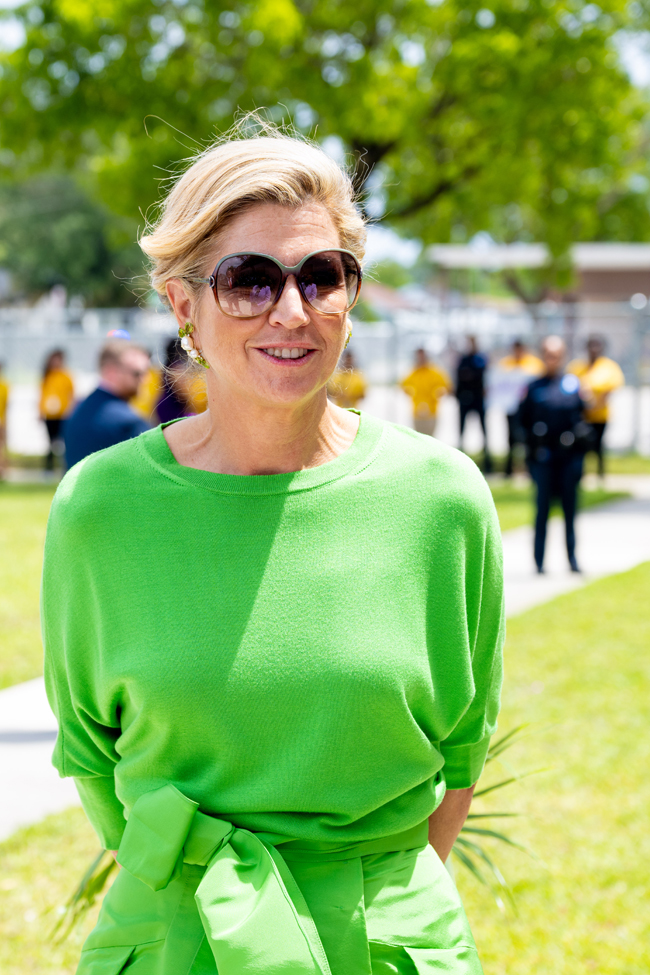 Queen Máxima of the Netherlands Visits Miami in Natan