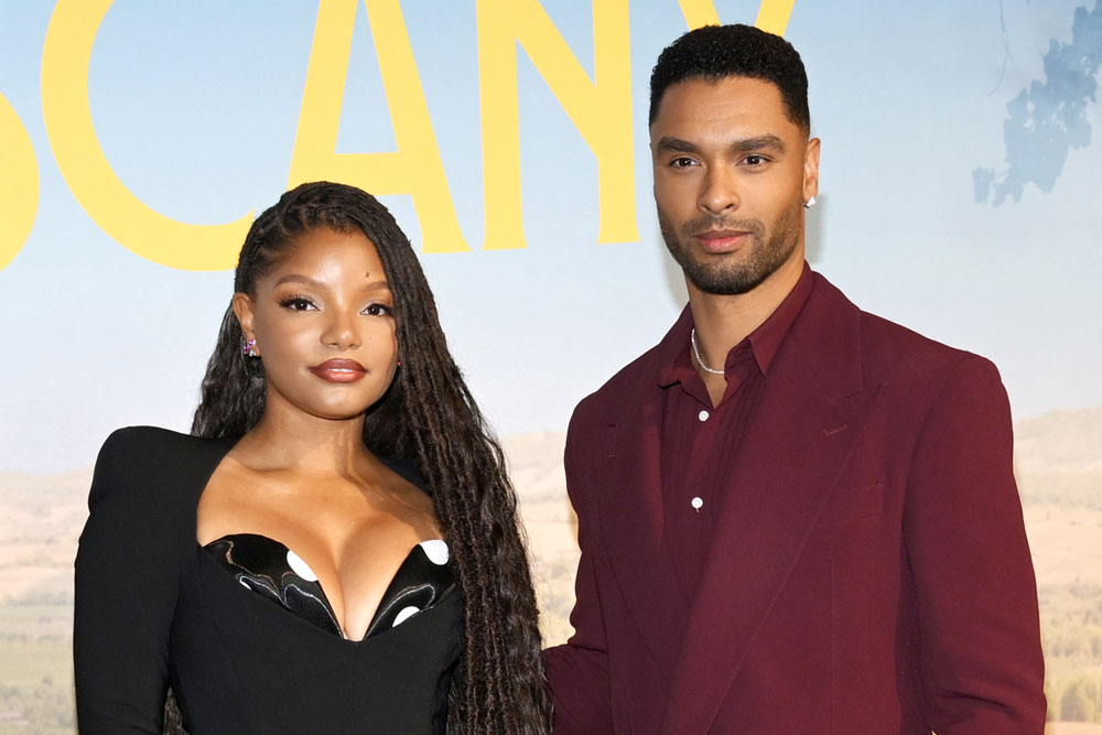 Regé-Jean Page and Halle Bailey at the YOU, ME & TUSCANY New York Premiere