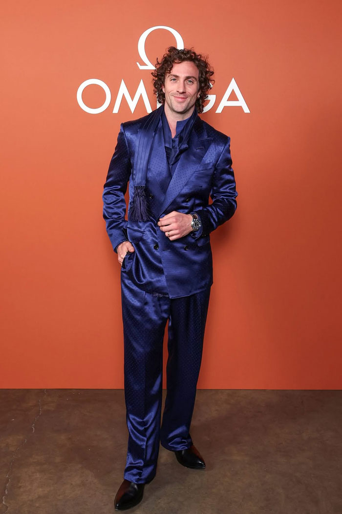 Aaron Taylor-Johnson in Tom Ford at the Omega Seamaster Planet Ocean Event in London: IN or OUT?