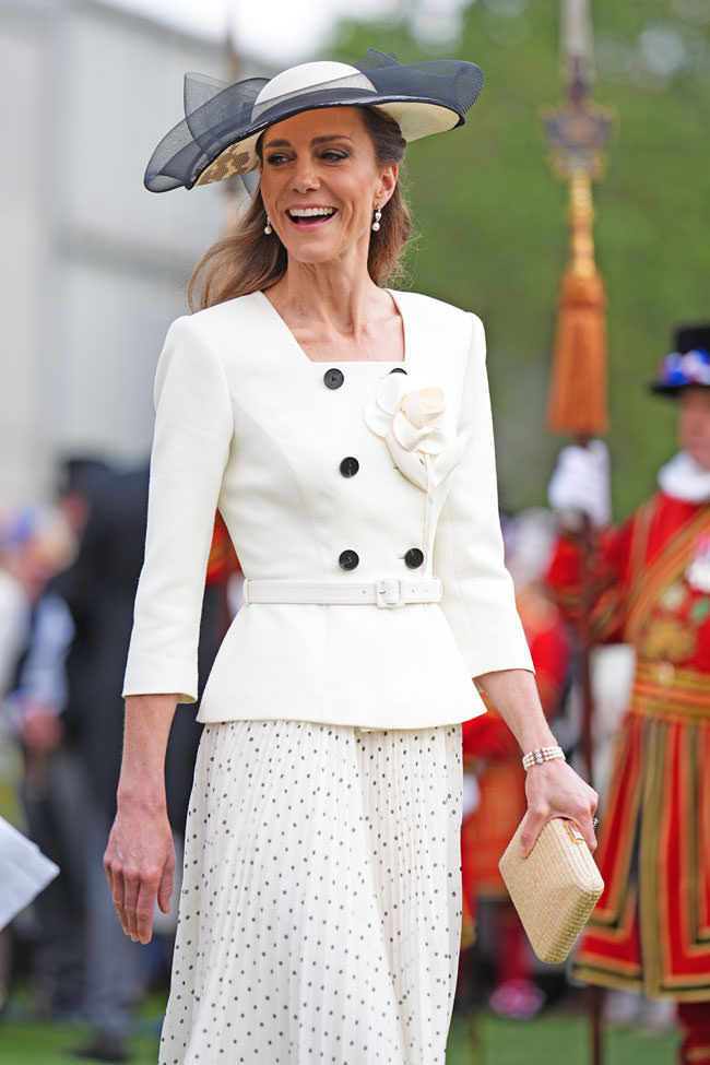 Catherine, Princess of Wales Attends Royal Garden Party at Buckingham Palace in Self-Portrait