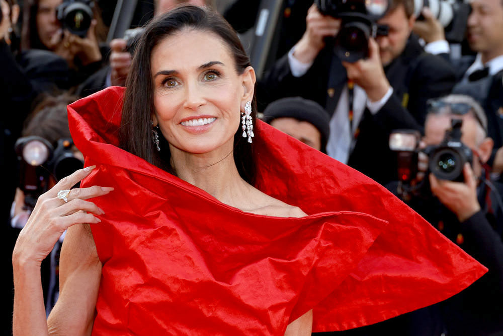 Cannes Film Festival 2026: Demi Moore in Gucci at the FATHERLAND Premiere