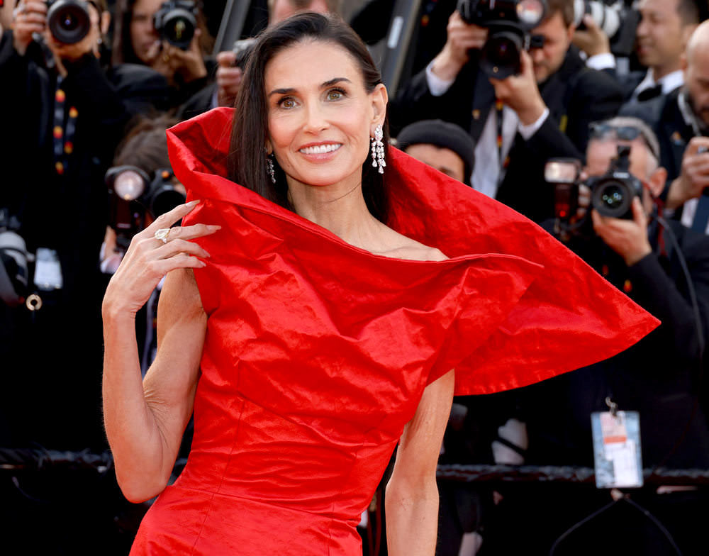 Cannes Film Festival 2026: Demi Moore in Gucci at the FATHERLAND Premiere