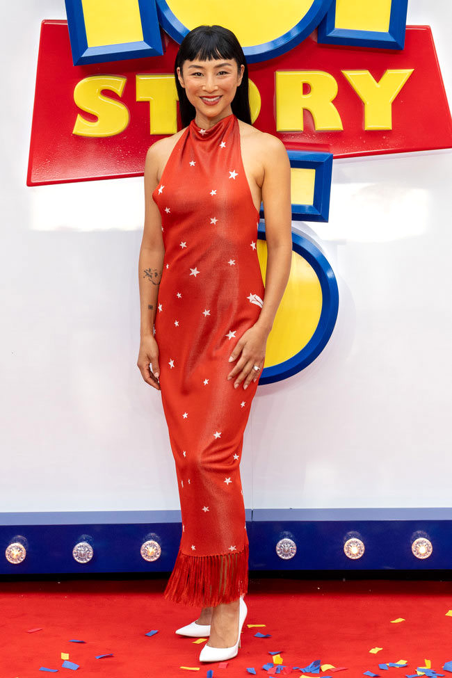 Tom Hanks, Tim Allen, Joan Cusack and Greta Lee at the TOY STORY 5 London Event