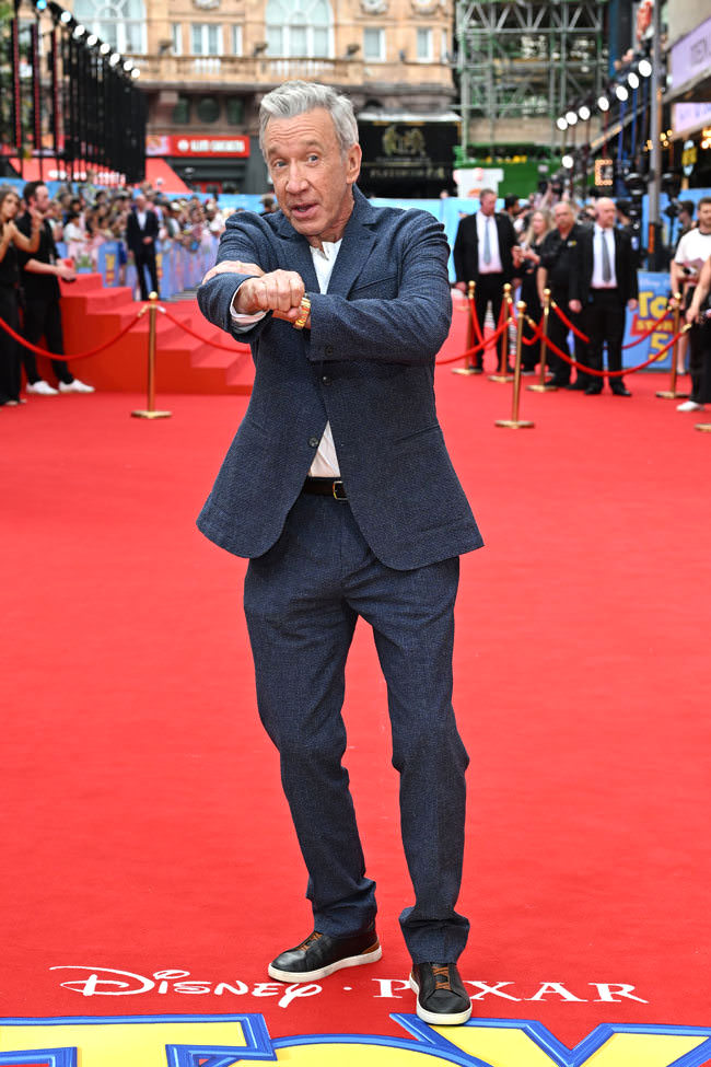 Tom Hanks, Tim Allen, Joan Cusack and Greta Lee at the TOY STORY 5 London Event